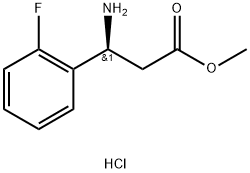 METHYL (3S)-3-AMINO-3-(2-FLUOROPHENYL)PROPANOATE HYDROCHLORIDE Structure