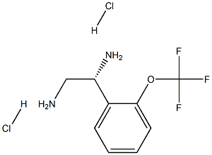 (1R)-1-[2-(TRIFLUOROMETHOXY)PHENYL]ETHANE-1,2-DIAMINE DIHYDROCHLORIDE Structure