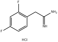 2-(2,4-difluorophenyl)ethanimidamide hydrochloride Structure