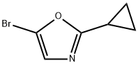 5-bromo-2-cyclopropyl-1,3-oxazole 化学構造式