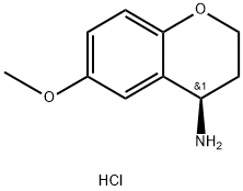 (R)-6-methoxychroman-4-amine hydrochloride 结构式
