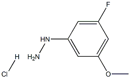 (3-氟-5-甲氧基苯基)肼盐酸盐, 1394041-74-7, 结构式