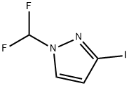 1-(difluoromethyl)-3-iodo-1H-pyrazole 化学構造式