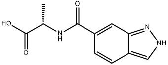 2-(1H-indazol-6-ylformamido)propanoic acid 结构式