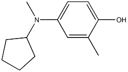 4-(cyclopentylmethylamino)-2-methylphenol,1397202-90-2,结构式