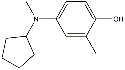 4-(cyclopentylmethylamino)-2-methylphenol Structure