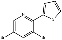 3,5-Dibromo-2-(2-thienyl)pyridine Structure