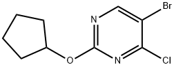 4-Chloro-5-bromo-2-(cyclopentoxy)pyrimidine Struktur