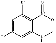 3-BROMO-5-FLUORO-N-METHYL-2-NITROBENZENAMINE,1401817-62-6,结构式