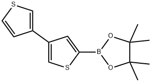 4-(3-Thienyl)thiophene-2-boronic acid pinacol ester Structure