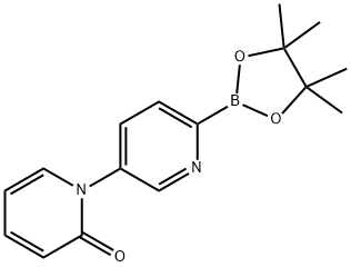 5-(1H-Pyridin-2-one)pyridine-2-boronic acid pinacol ester Structure