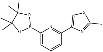 2-methyl-4-(6-(4,4,5,5-tetramethyl-1,3,2-dioxaborolan-2-yl)pyridin-2-yl)thiazole|