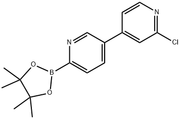 5-(2-Chloro-4-pyridyl)pyridine-2-boronic acid pinacol ester Struktur