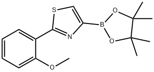 2-(2-methoxyphenyl)-4-(4,4,5,5-tetramethyl-1,3,2-dioxaborolan-2-yl)thiazole Struktur