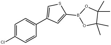 4-(4-Chlorophenyl)thiophene-2-boronic acid pinacol ester Struktur