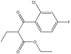 ethyl 2-(2-chloro-4-fluorobenzoyl)butanoate,1408992-02-8,结构式