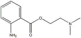2-(二甲基氨基)乙基-2-氨基苯甲酸酯 结构式