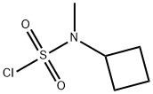 N-cyclobutyl-N-methylsulfamoyl chloride Struktur