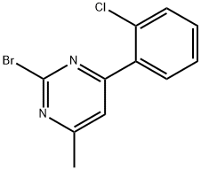 2-Bromo-4-(2-chlorophenyl)-6-methylpyrimidine Structure