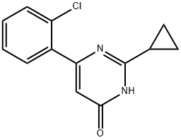 4-Hydroxy-2-cyclopropyl-6-(2-chlorophenyl)pyrimidine|