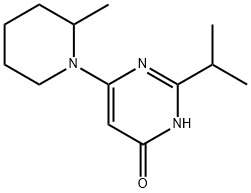 4-Hydroxy-2-(iso-propyl)-6-(2-methylpiperidin-1-yl)-pyrimidine Structure