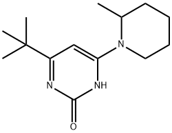 2-hydroxy-4-(2-methylpiperidin-1-yl)-6-(tert-butyl)pyrimidine Structure