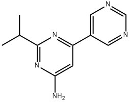 4-Amino-2-(iso-propyl)-6-(pyrimidin-5-yl)pyrimidine Structure