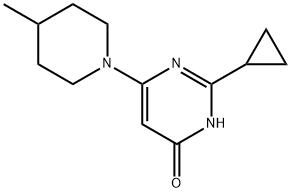 4-Hydroxy-2-cyclopropyl-6-(4-methylpiperidin-1-yl)pyrimidine Structure