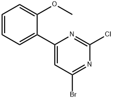 2-Chloro-4-bromo-6-(2-methoxyphenyl)pyrimidine Structure