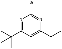 2-bromo-4-ethyl-6-(tert-butyl)pyrimidine Structure