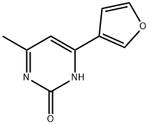 2-Hydroxy-4-(3-furyl)-6-methylpyrimidine,1412956-91-2,结构式