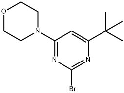 2-bromo-4-morpholino-6-(tert-butyl)pyrimidine Structure