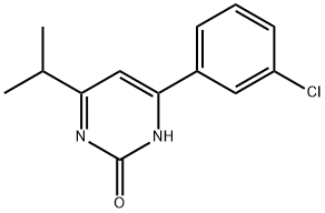 2-Hydroxy-4-(3-chlorophenyl)-6-(iso-propyl)pyrimidine Structure