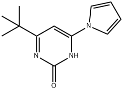 2-hydroxy-4-(1H-pyrrol-1-yl)-6-(tert-butyl)pyrimidine 化学構造式