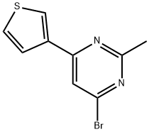 4-bromo-2-methyl-6-(3-thienyl)pyrimidine Structure