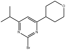 2-Bromo-4-(4-tetrahydropyranyl)-6-(iso-propyl)pyrimidine 结构式