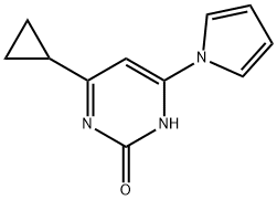 2-hydroxy-4-(1H-pyrrol-1-yl)-6-cyclopropylpyrimidine|