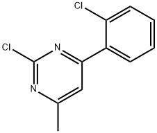 2-Chloro-4-(2-chlorophenyl)-6-methylpyrimidine Structure