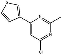 4-chloro-2-methyl-6-(3-thienyl)pyrimidine Structure