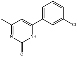 2-Hydroxy-4-(3-chlorophenyl)-6-methylpyrimidine 结构式