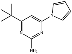 2-amino-4-(1H-pyrrol-1-yl)-6-(tert-butyl)pyrimidine Structure