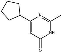 4-hydroxy-6-cyclopentyl-2-methylpyrimidine,1412959-83-1,结构式