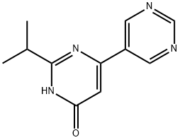 4-hydroxy-2-(iso-propyl)-6-(pyrimidin-5-yl)pyrimidine 结构式