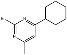 2-Bromo-4-cyclohexyl-6-methylpyrimidine Structure