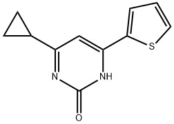 2-hydroxy-4-(2-thienyl)-6-cyclopropylpyrimidine Structure