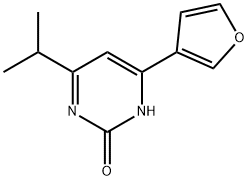 2-Hydroxy-4-(3-furyl)-6-(iso-propyl)pyrimidine Structure