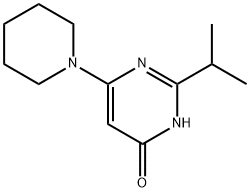 4-Hydroxy-2-(iso-propyl)-6-(piperidin-1-yl)-pyrimidine Struktur