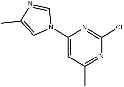 2-Chloro-4-(4-methyl-1H-imidazol-1-yl)-6-methylpyrimidine,1412961-04-6,结构式