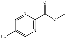 5-ヒドロキシピリミジン-2-カルボン酸メチル 化学構造式