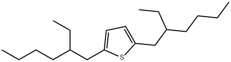 2,5-bis(2-ethylhexyl)thiophene 化学構造式
